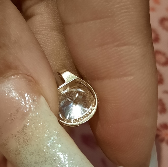 AUTHENTIC GENUINE SOLID 14K YELLOW GOLD 2CTTW CZ SOLITARE PENDANT SLIDER (OMEGA) - Picture 5 of 7